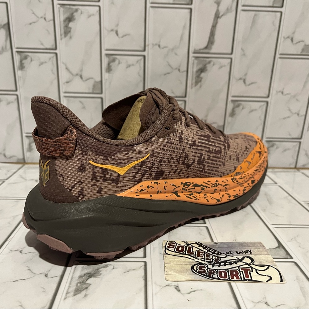New Hoka One Speedgoat 6 GTX Gore-Tex Brown Coral Hiking Trail Shoes Womens Size - Picture 10 of 16